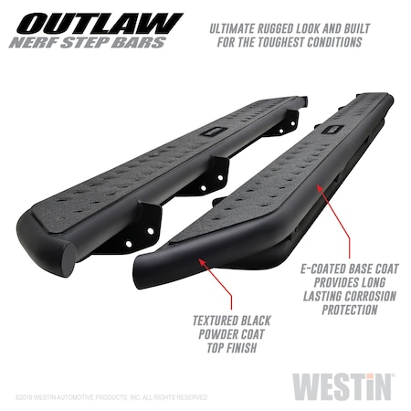 Westin Outlaw Nerf Step Bars 58-53715